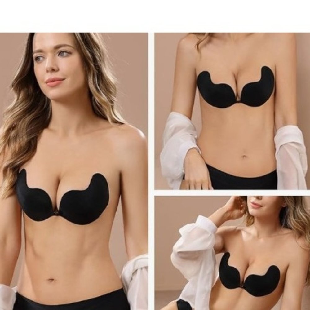 Adhesive Bra Sticky Strapless Fabric Bra Invisible Apply to Women Daily LalaWing